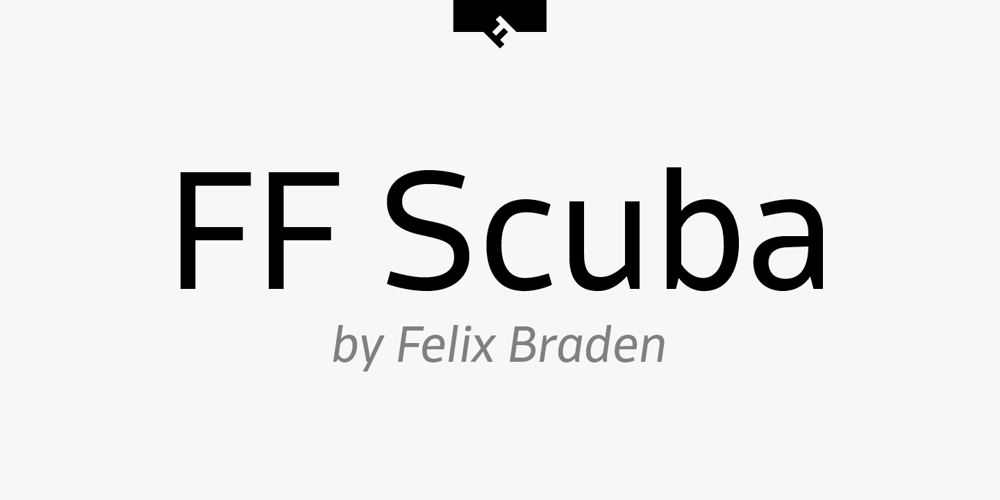 FF Scuba font