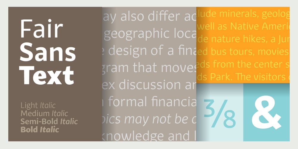 Fair Sans Text font