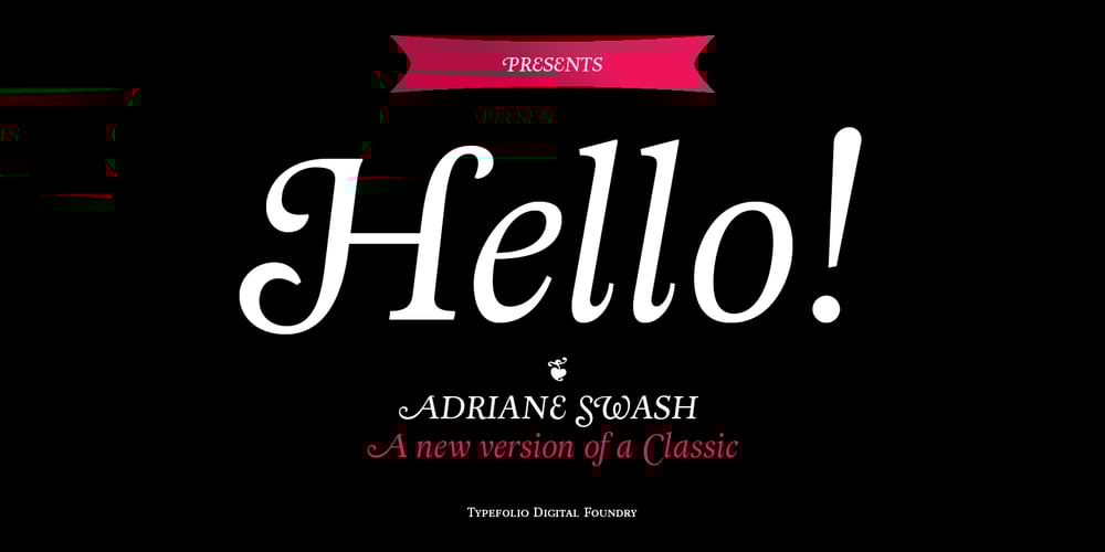 Adriane Swash font