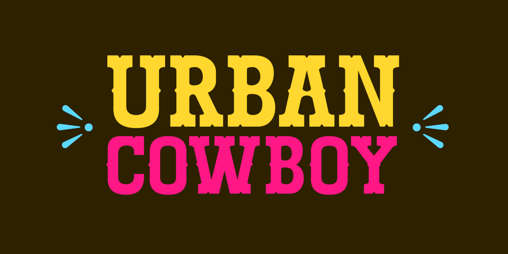 Urban Cowboy font