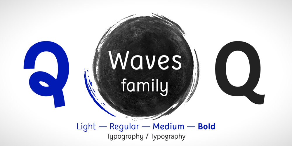 Waves font
