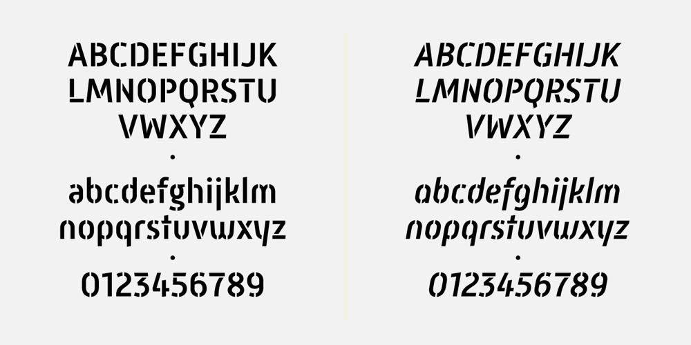 Mic 32 New Stencil font