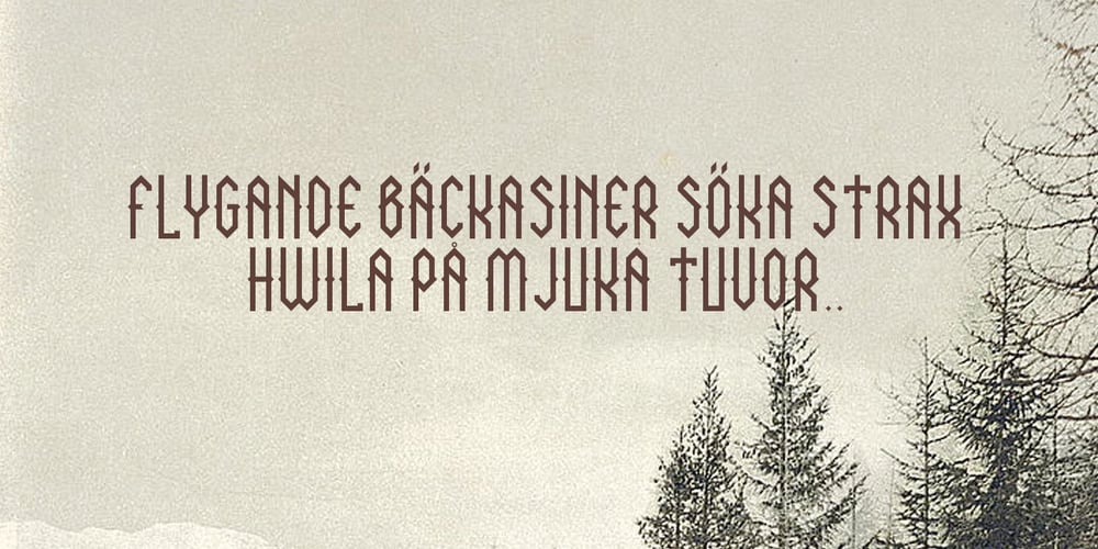 NORTH 06 font