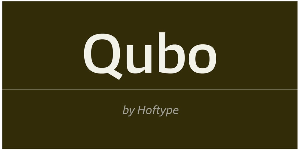 Qubo font