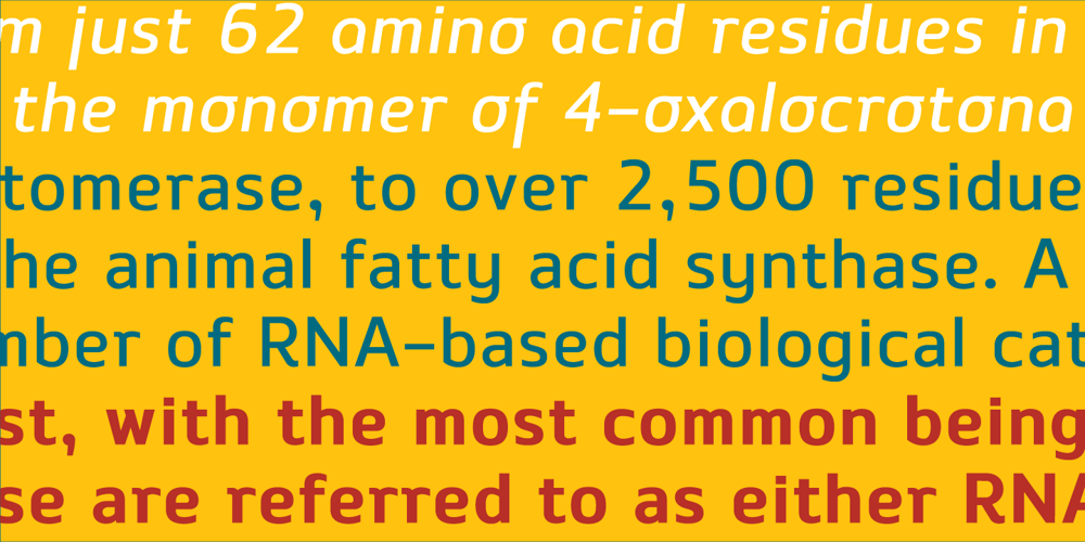 Enzyme font