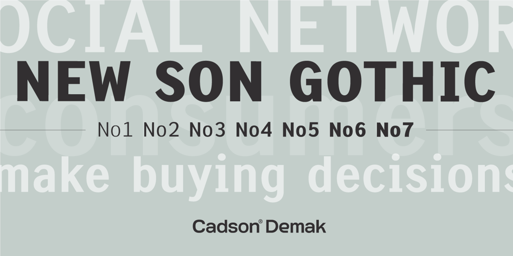 New Son Gothic font