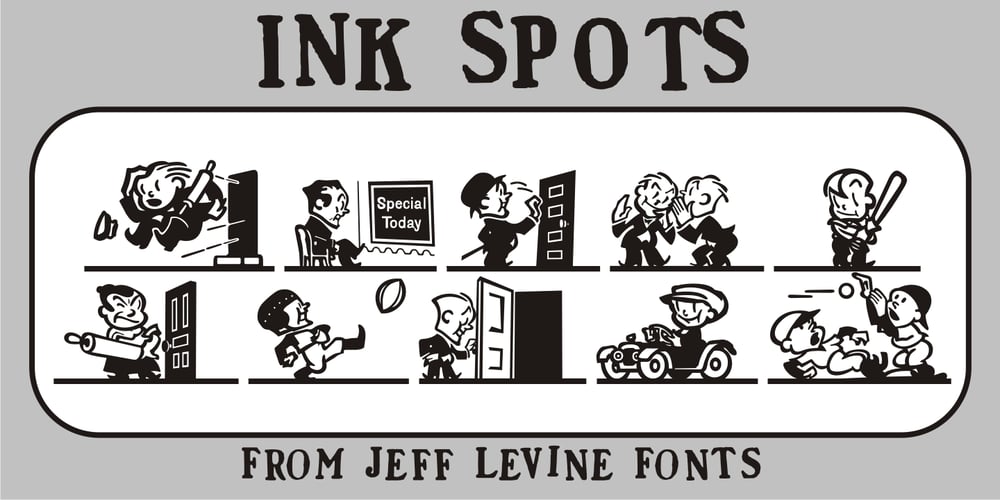 Ink Spots JNL font