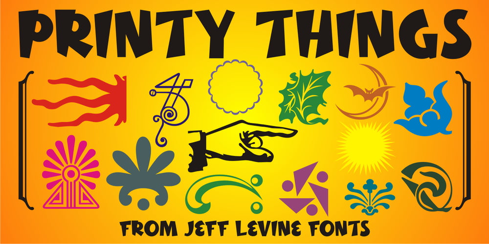 Printy Things JNL font