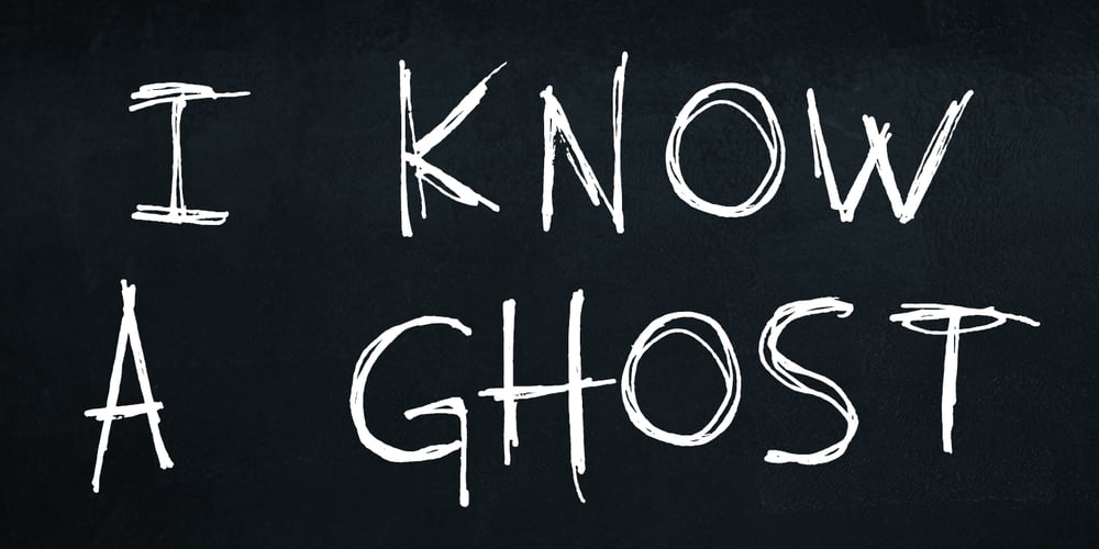 I know a ghost font