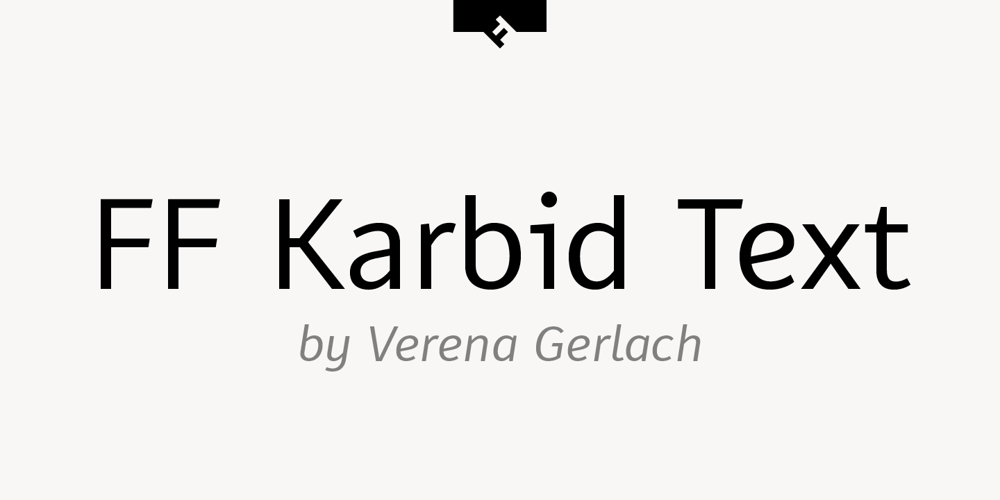 FF Karbid Text font