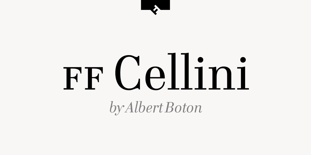 FF Cellini font