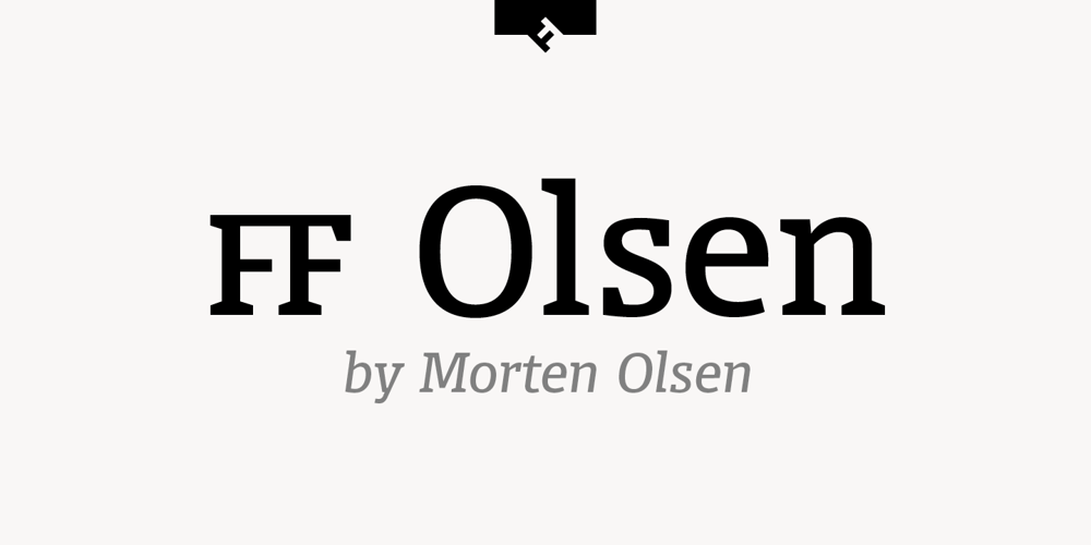 FF Olsen font