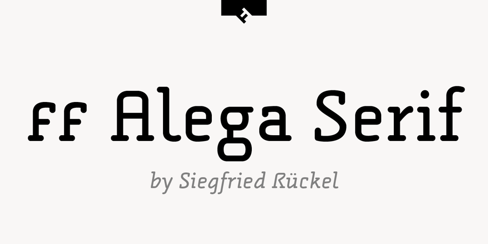 FF Alega Serif font