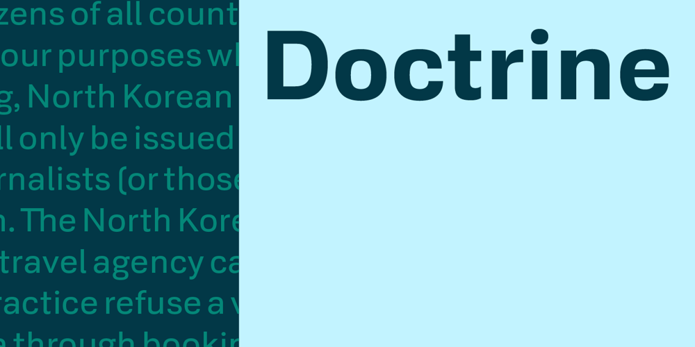 Doctrine font