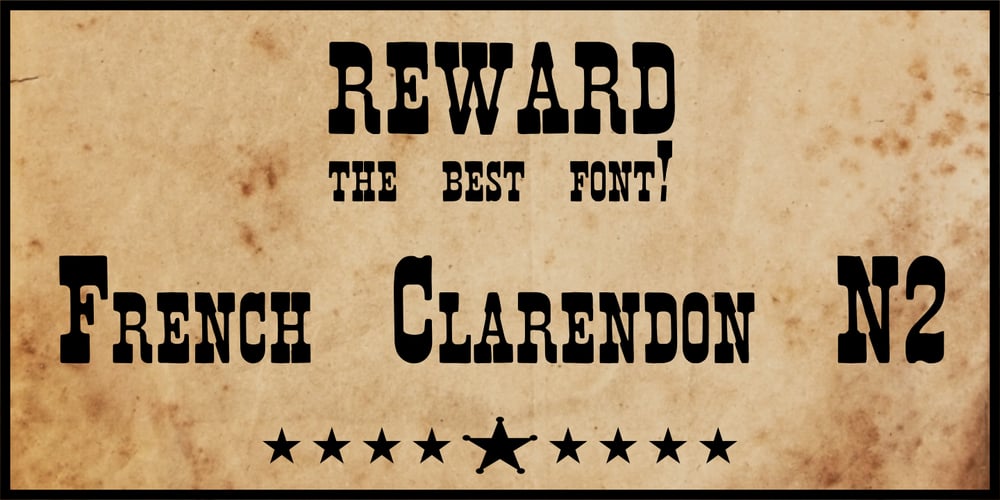 French Clarendon N2 font