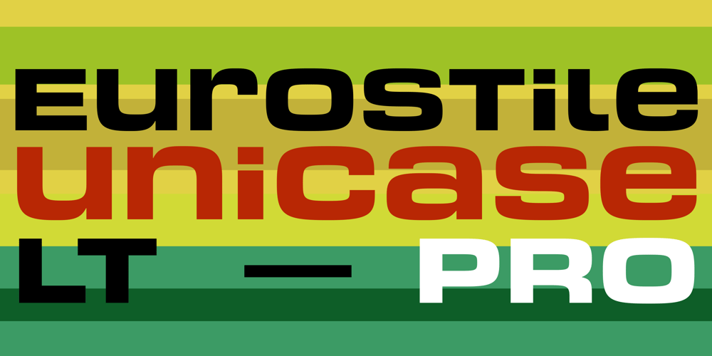 Eurostile Unicase font