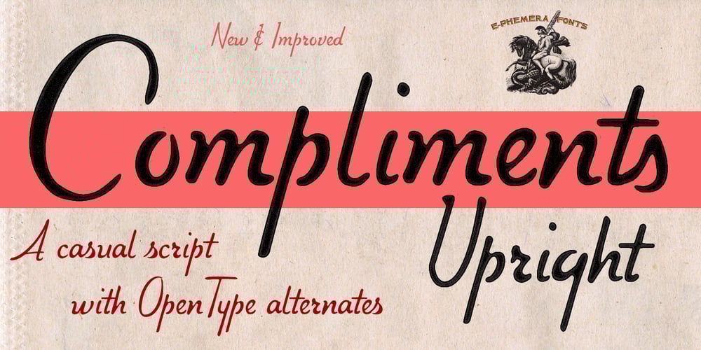 Compliments font