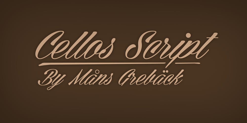 Cellos Script font
