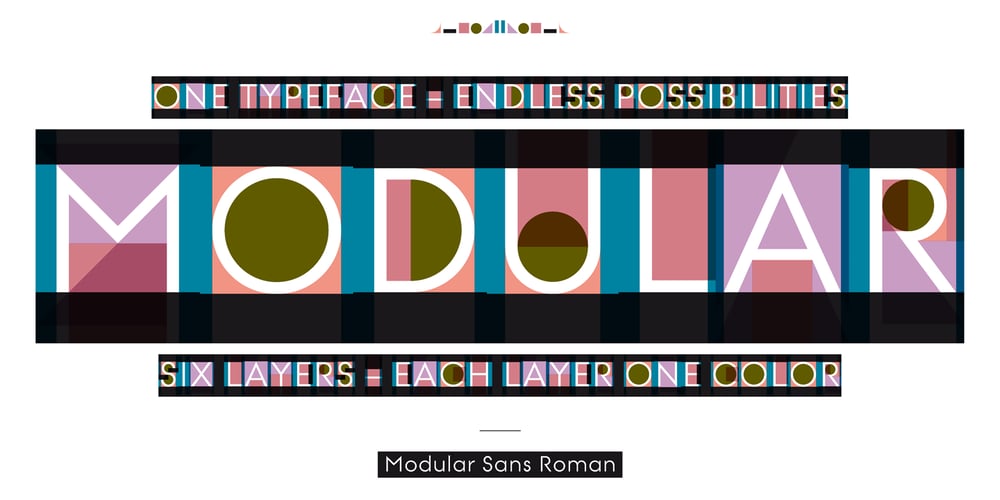 Modular font