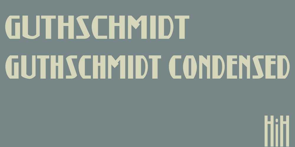 Guthschmidt font
