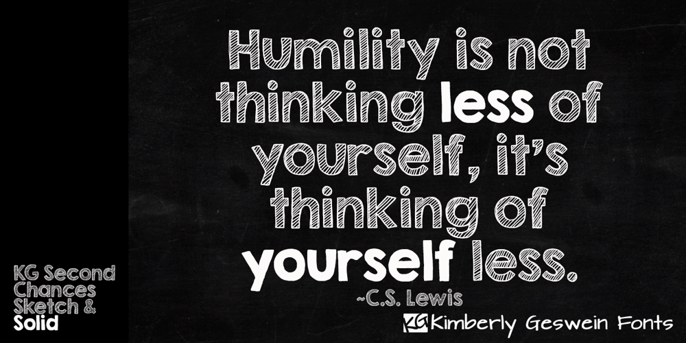 KG Second Chances font