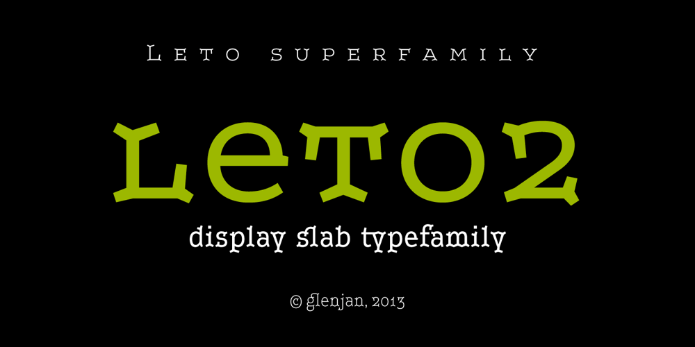 Leto Two font