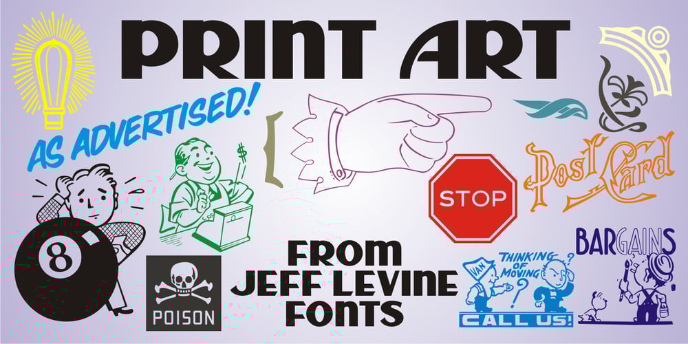 Print Art JNL font