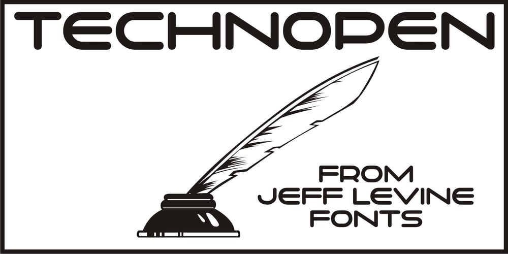 Technopen JNL font