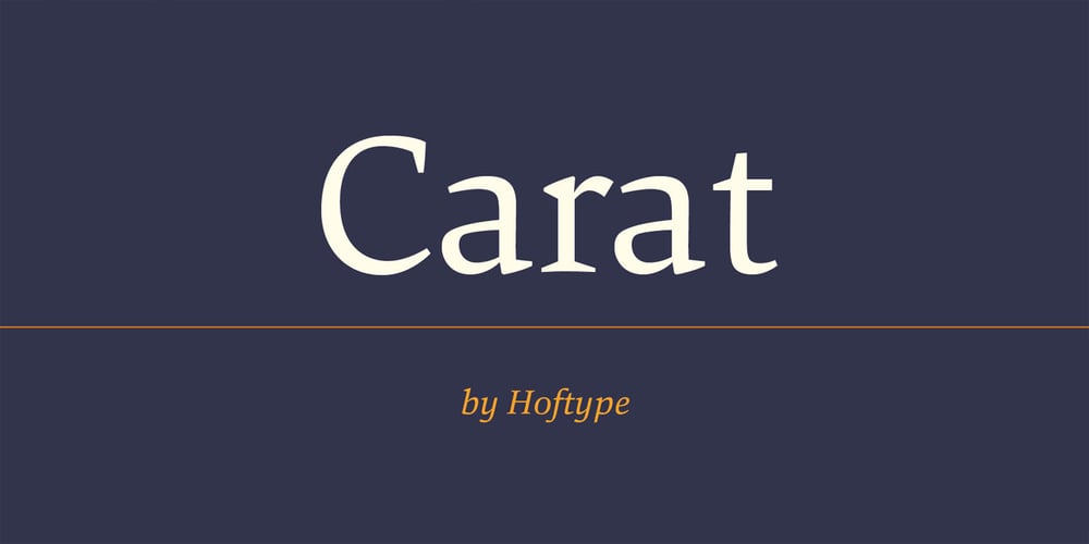 Carat font