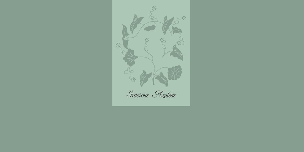 Gracious Azaleas font