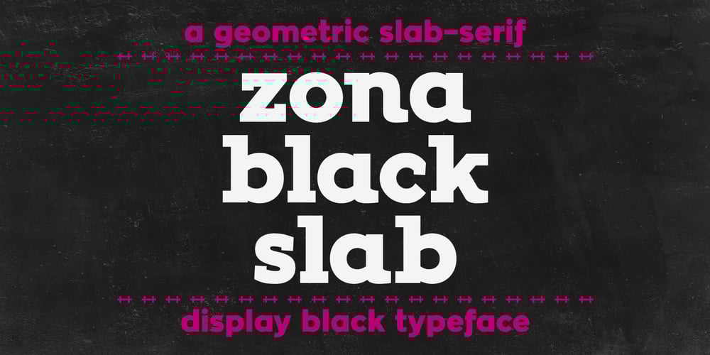 Zona Black Slab font
