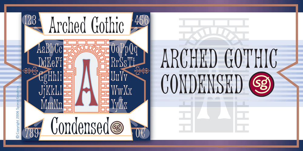 Arched Gothic Condensed SG font