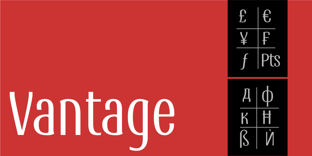 Vantage font