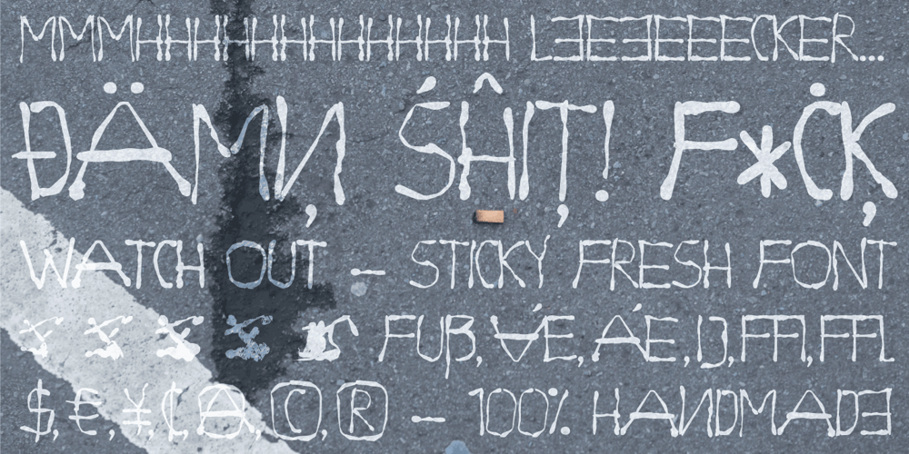 Dirty Bubble Gum Grunge font