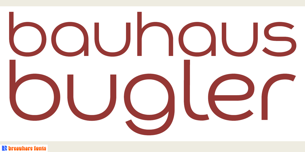 Bauhaus Bugler font