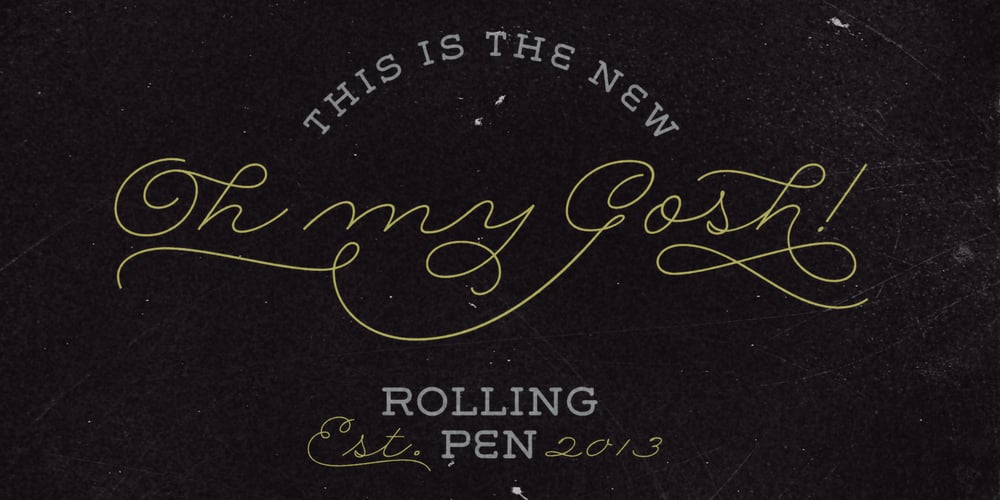 Rolling Pen font