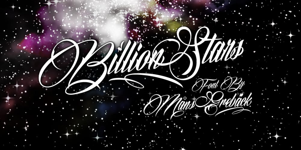 Billion Stars font