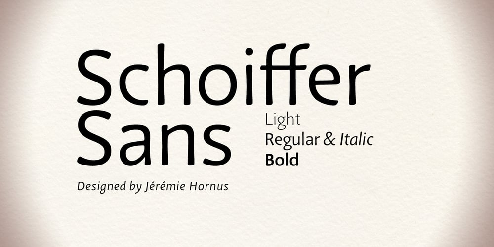 Schoiffer Sans font
