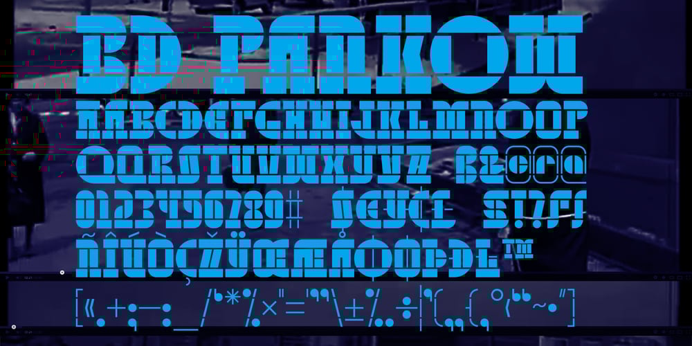 BD Pankow font
