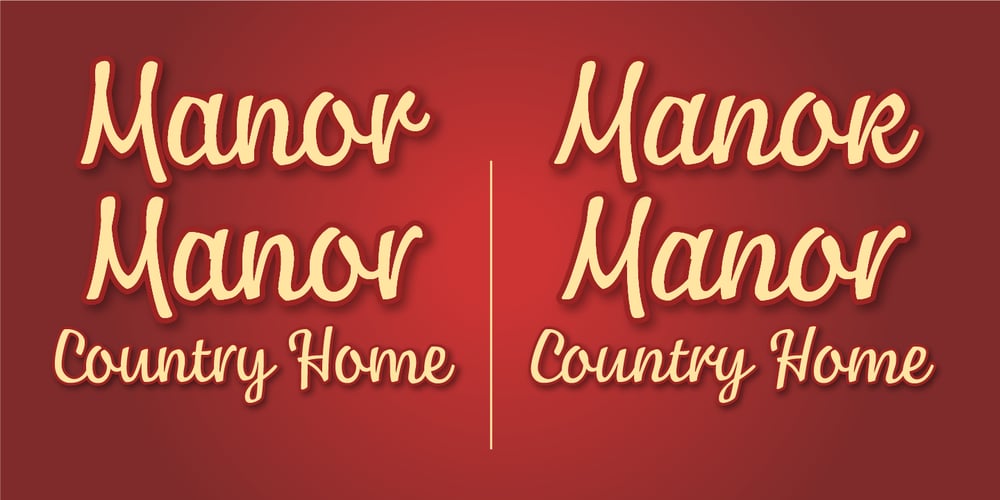 Manor font