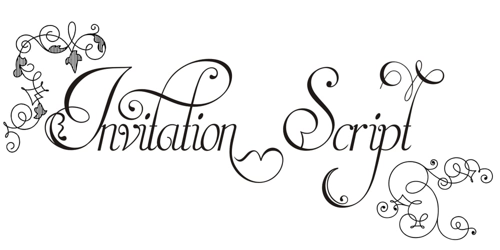 Invitation Script font