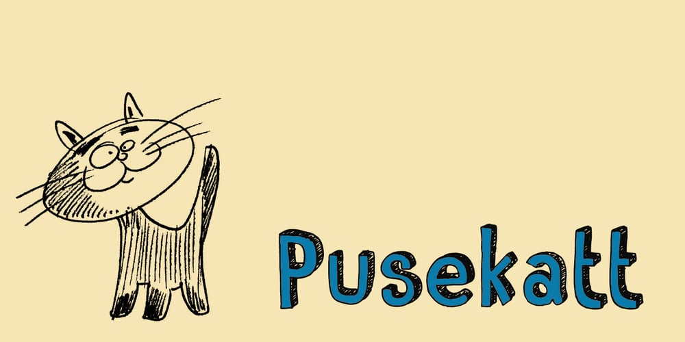 Pusekatt font
