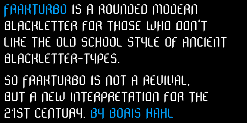 Frakturbo font