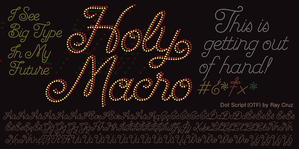 Dot Script font