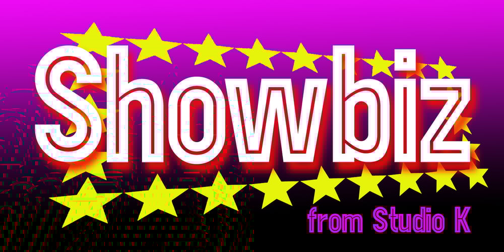 Showbiz font