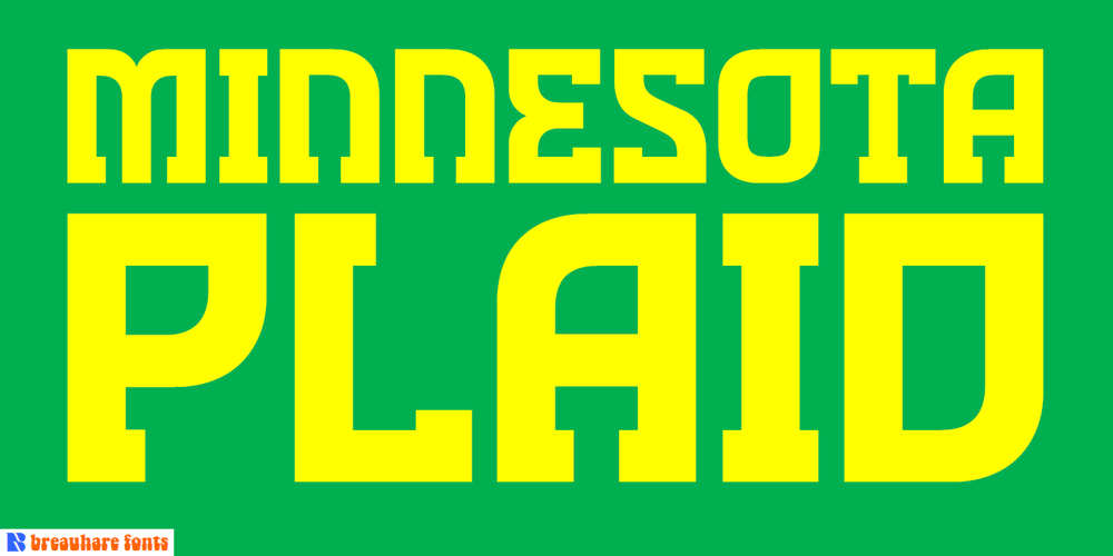 Minnesota Plaid font