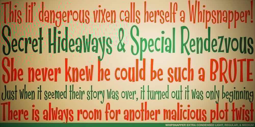 Whipsnapper font