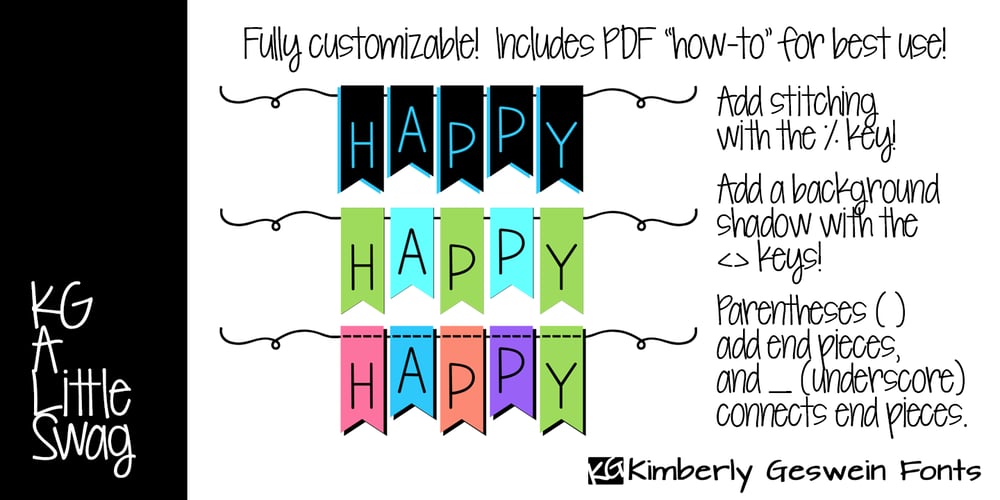 KG A Little Swag font