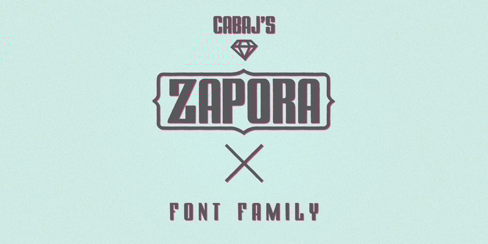 Zapora font