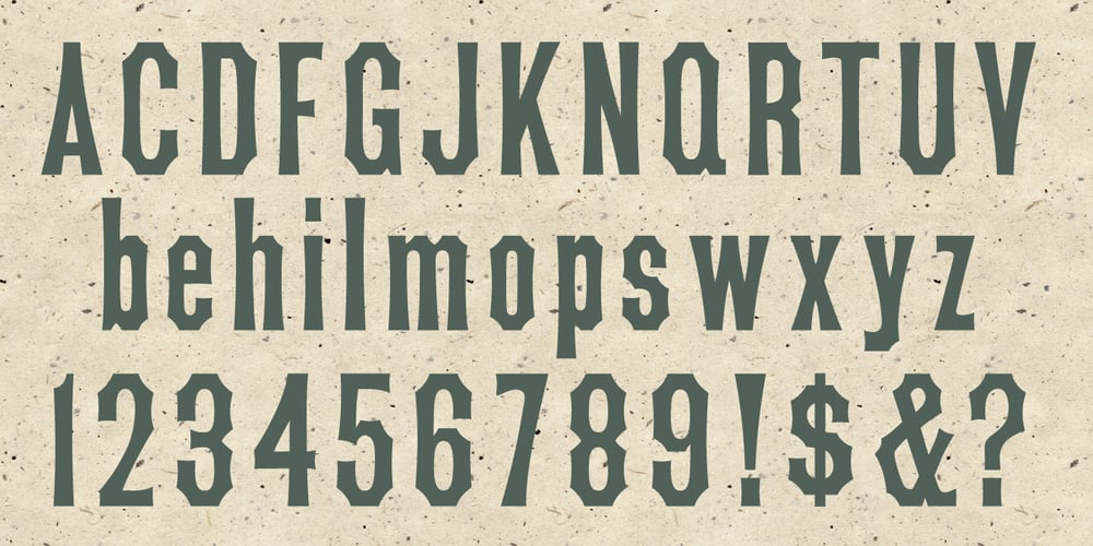 MPI Tuscan Extra Condensed font